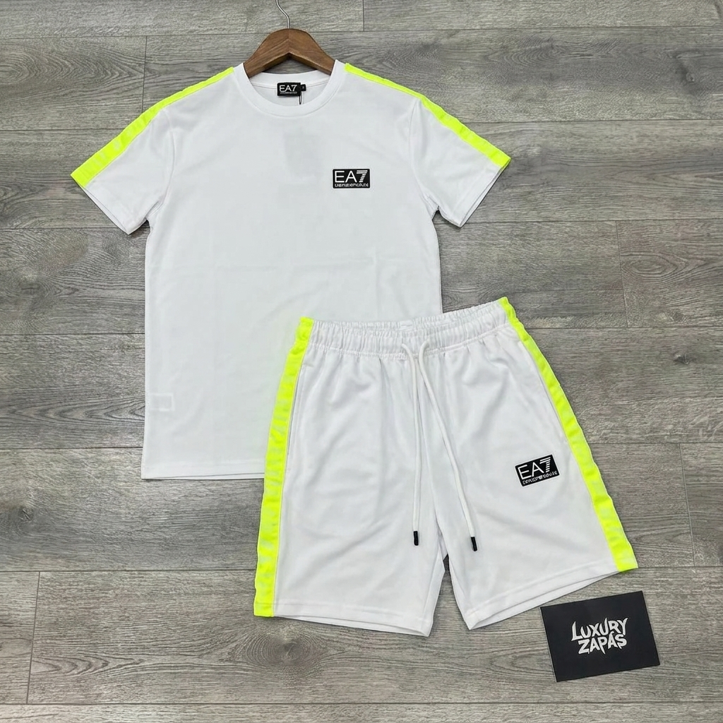 CONJUNTO VERANO - EA7 WHITE YELLOW